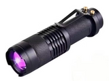 Mini Portable 365 nm Zoomable UV Torch