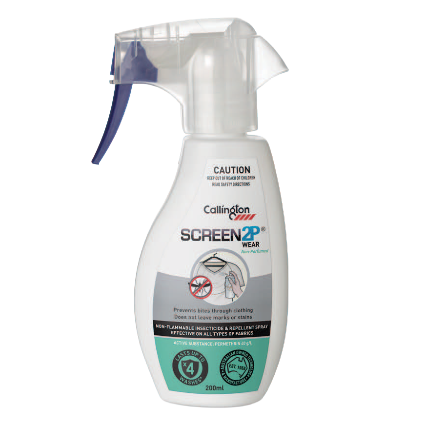 Screen2P Wear – Clothing & Fabric Insect Repellent Spray (Non-Aerosol, DEET-Free)