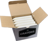 Giant LogMarker Crayon – White. Box of 20pcs