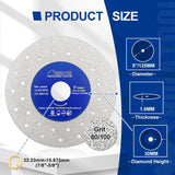 Porous Diamond Cutting & Grinding Disc for Porcelain and Dekton | 75–125 mm